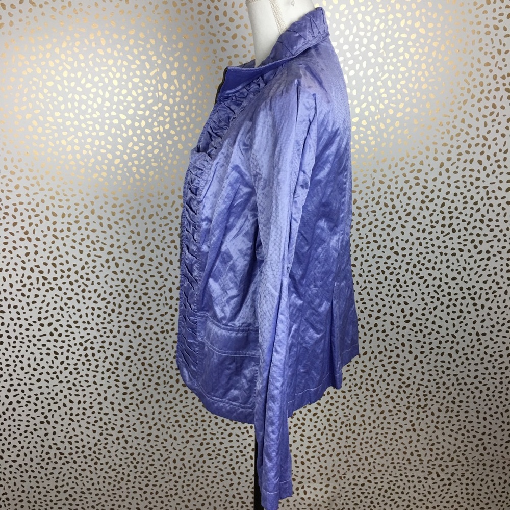 Chicos Lightweight Lavender Full Zip Jacket - image 5